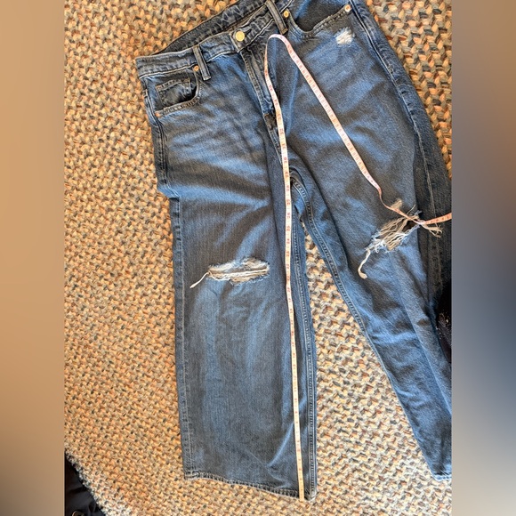 GAP Baggy Mid-Rise Distressed Jean sz 29 R - Picture 9 of 9
